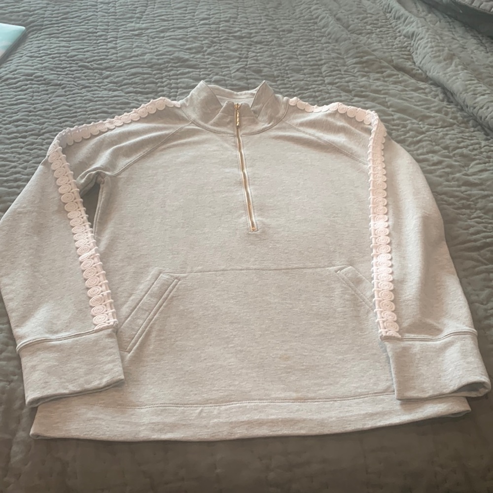 Lilly Pulitzer half zip sweatshirt.